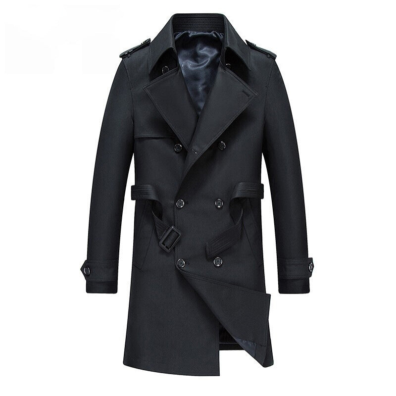 Mid-length Men's Casual Windbreaker Jacket