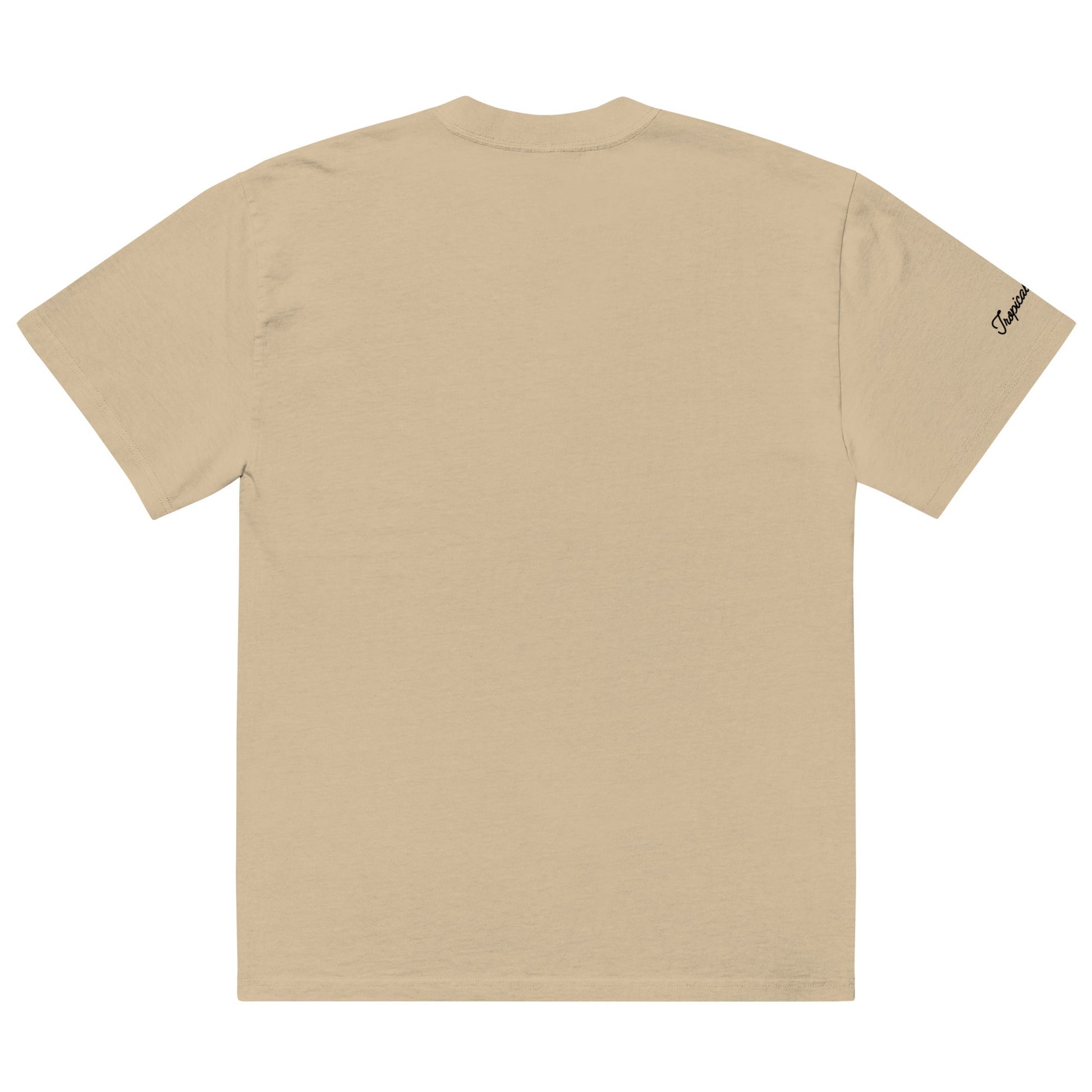 Oversized Tropical Seas Printed Faded T-shirt