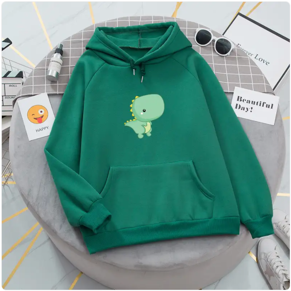 Men's Loose Fit Dinosaur Hoodie