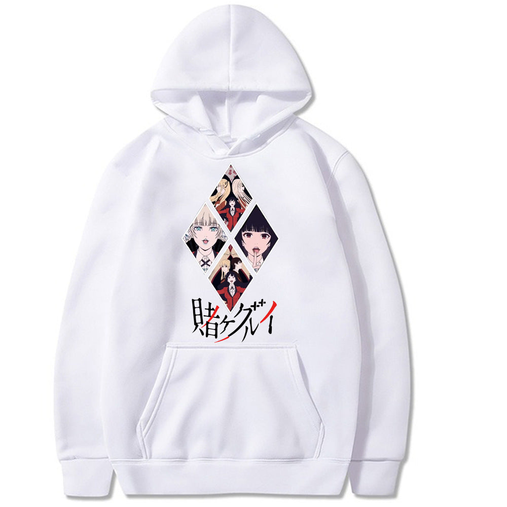 Kakegurui Printed Loose Fit Hoodie Sweatshirt