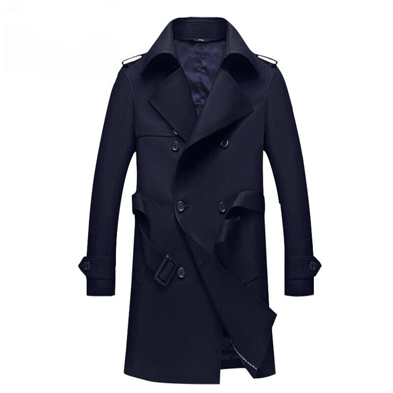 Mid-length Men's Casual Windbreaker Jacket